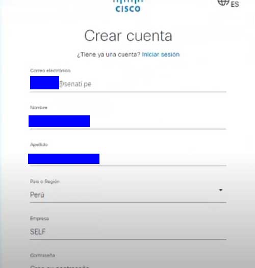 ingresar a cisco para netacad